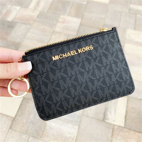 michael kors jet set flap coin purse black|Michael Kors outlet jet set.